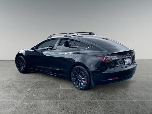 Solid Black 2022 Tesla Model 3 Performance