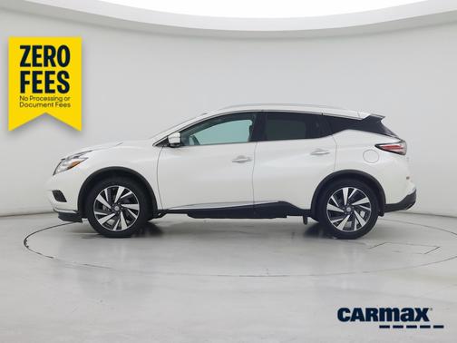 White 2015 Nissan Murano Platinum
