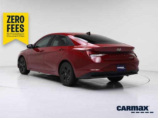 Red 2021 Hyundai ELANTRA HEV Blue