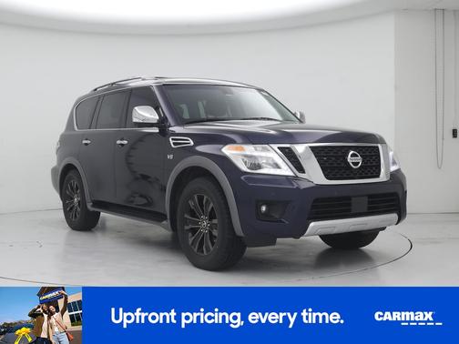 Blue 2017 Nissan Armada Platinum
