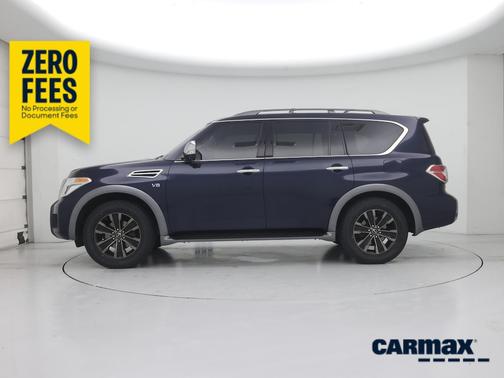 Blue 2017 Nissan Armada Platinum