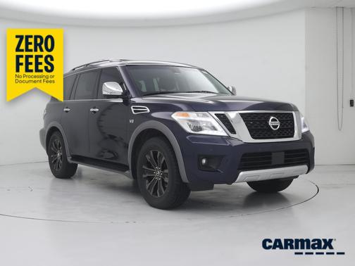 Blue 2017 Nissan Armada Platinum