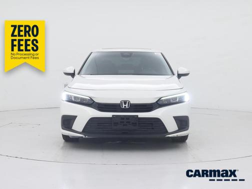 White 2022 Honda Civic EX