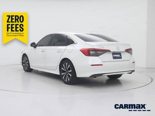 White 2022 Honda Civic EX