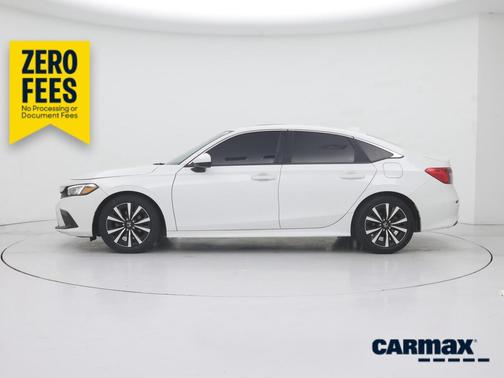 White 2022 Honda Civic EX
