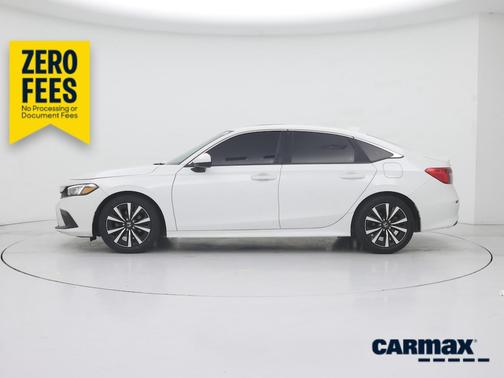White 2022 Honda Civic EX