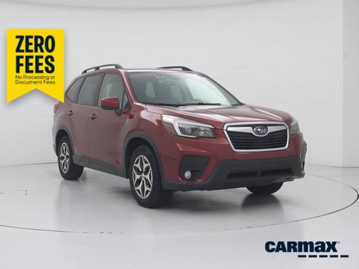 Red 2021 Subaru Forester Premium