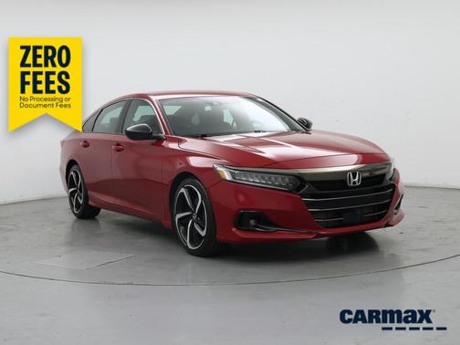 Red 2022 Honda Accord Sport