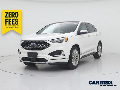 White 2021 Ford Edge Titanium