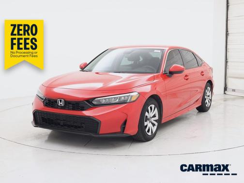 Red 2025 Honda Civic LX