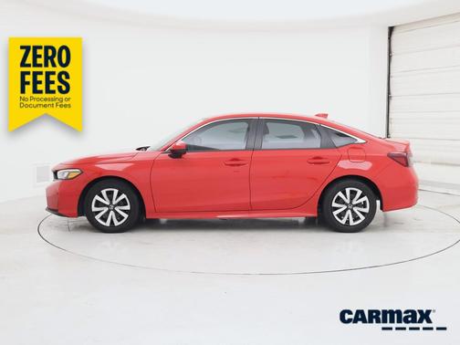 Red 2025 Honda Civic LX