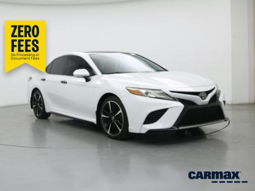 White 2019 Toyota Camry XSE