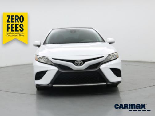 White 2019 Toyota Camry XSE