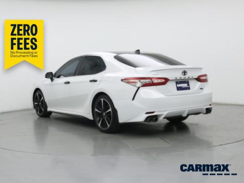 White 2019 Toyota Camry XSE