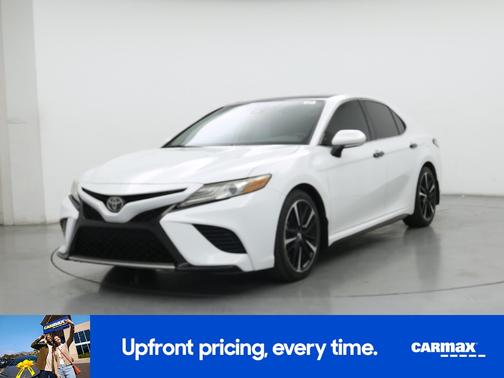 White 2019 Toyota Camry XSE