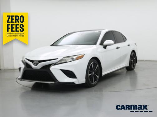 White 2019 Toyota Camry XSE