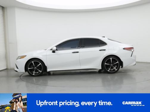 White 2019 Toyota Camry XSE