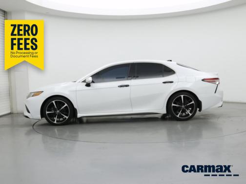 White 2019 Toyota Camry XSE