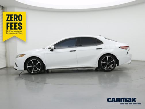 White 2019 Toyota Camry XSE