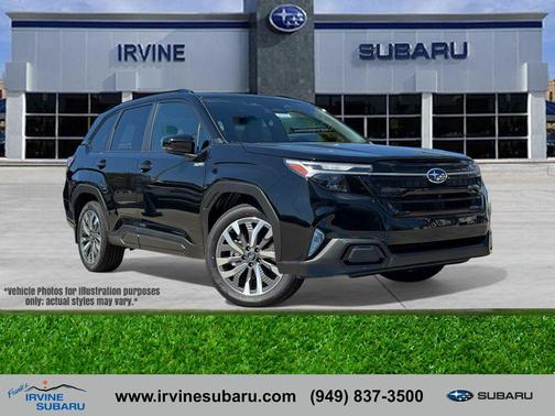 Crystal Black Silica 2025 Subaru Forester Hybrid Touring SUV