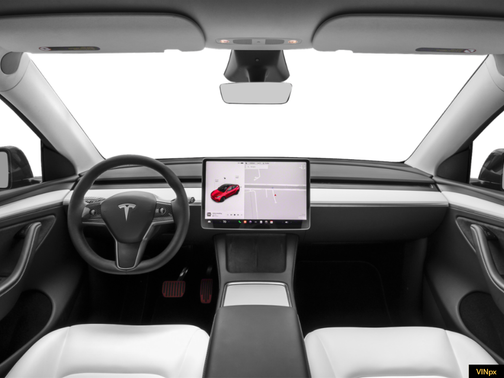 RED 2024 Tesla Model Y Long Range Dual Motor All-Wheel Drive