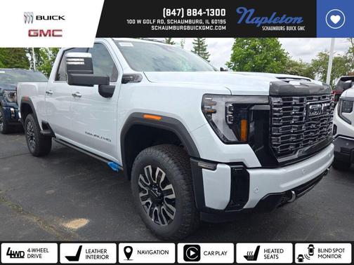 Glacier White Tricoat 2026 GMC Sierra 2500 Denali Ultimate
