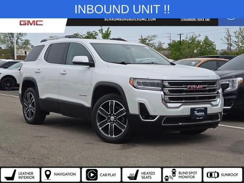White Frost Tricoat 2023 GMC Acadia FWD SLT