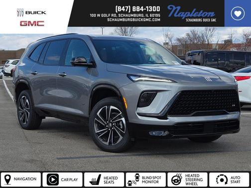 moonstone gray metallic 2026 Buick Enclave Sport Touring