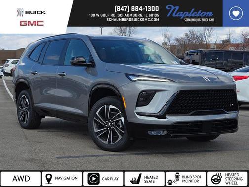 moonstone gray metallic 2026 Buick Enclave Sport Touring