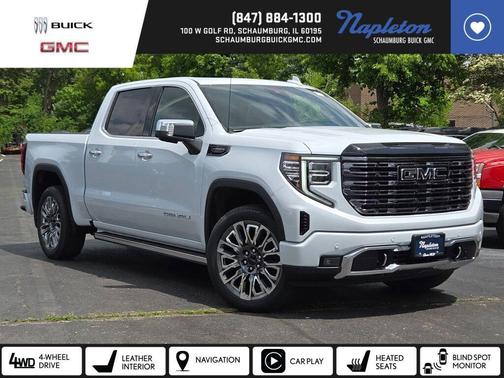Glacier White Tricoat 2026 GMC Sierra 1500 Denali Ultimate