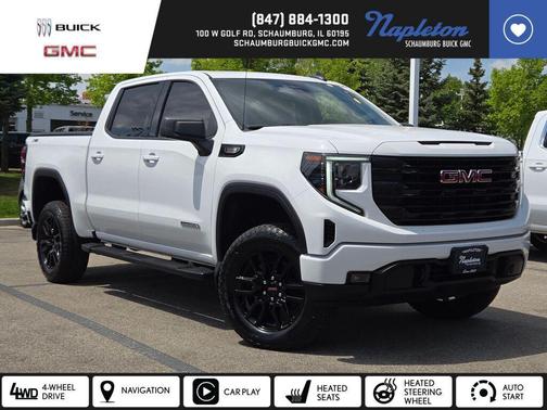 Summit White 2024 GMC Sierra 1500 Elevation
