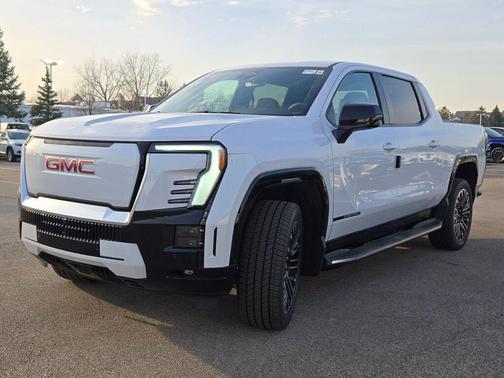 Glacier White Tricoat 2026 GMC Sierra EV Extended Range Denali