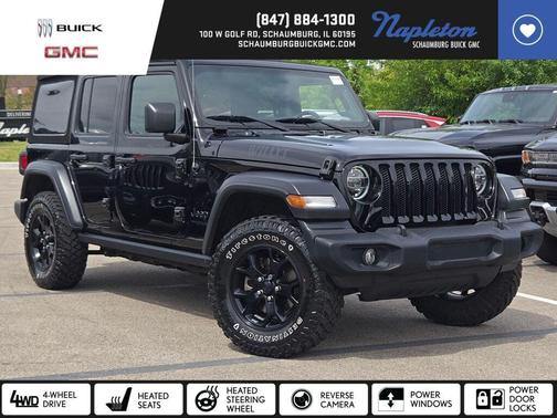 Black Clearcoat 2020 Jeep Wrangler Unlimited Willys 4x4