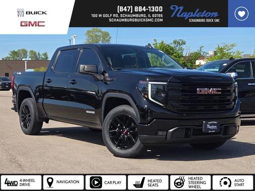 Onyx Black 2023 GMC Sierra 1500 Elevation