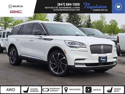 Pristine White 2021 Lincoln Aviator Reserve AWD