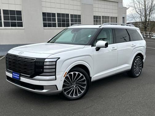 White 2026 Hyundai Palisade Hybrid Calligraphy