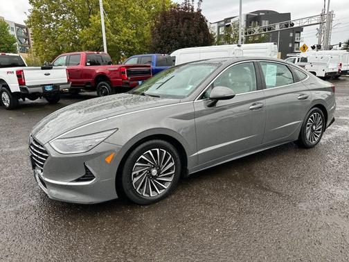 Gray 2022 Hyundai SONATA Hybrid Limited