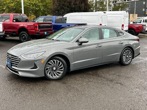 Gray 2022 Hyundai SONATA Hybrid Limited