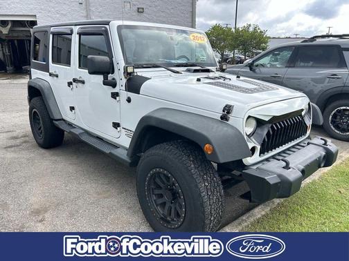 White 2012 Jeep Wrangler Unlimited Sport