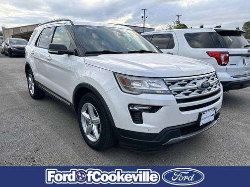 White Platinum Metallic Tri-Coat 2019 Ford Explorer XLT