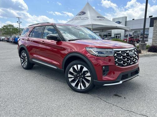 Rapid Red Metallic Tinted Clearcoat 2026 Ford Explorer Platinum