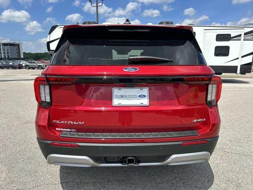 Rapid Red Metallic Tinted Clearcoat 2026 Ford Explorer Platinum