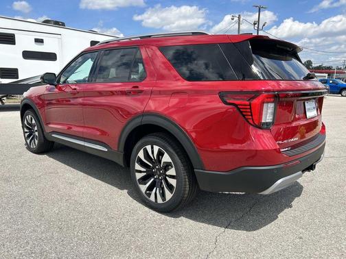 Rapid Red Metallic Tinted Clearcoat 2026 Ford Explorer Platinum