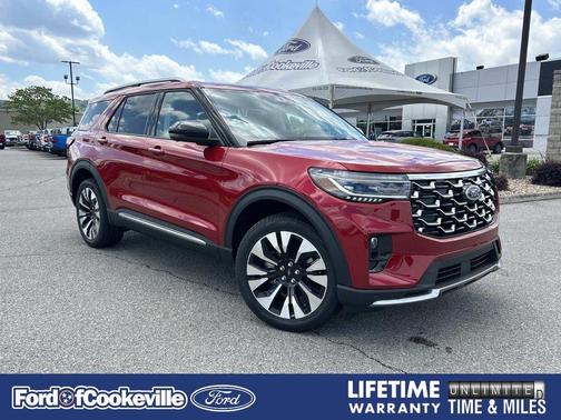 Rapid Red Metallic Tinted Clearcoat 2026 Ford Explorer Platinum