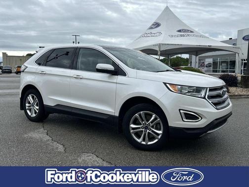 White Platinum Metallic Tri-Coat 2017 Ford Edge SEL