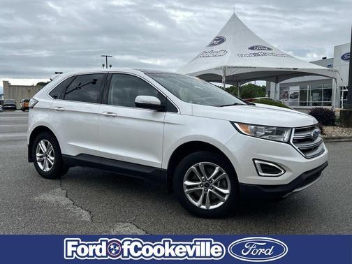 White Platinum Metallic Tri-Coat 2017 Ford Edge SEL