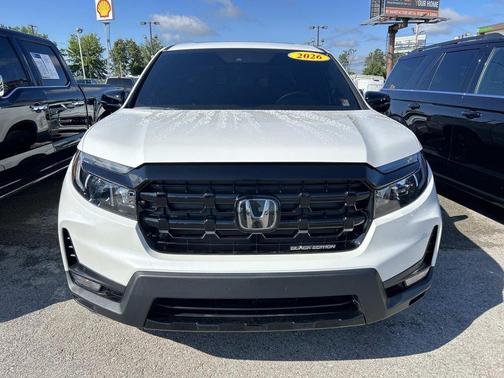 Platinum White Pearl 2026 Honda Ridgeline Black