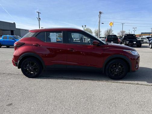 Red 2023 Nissan Kicks SV