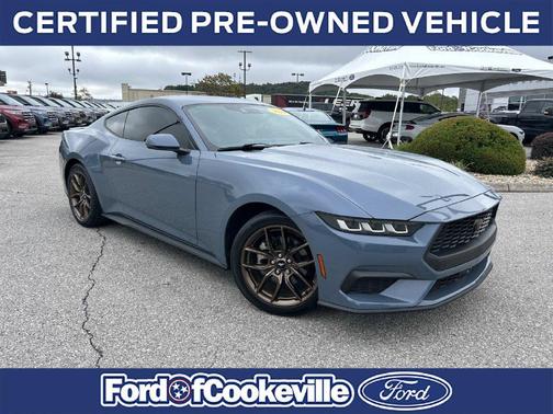Blue 2024 Ford Mustang EcoBoost Premium