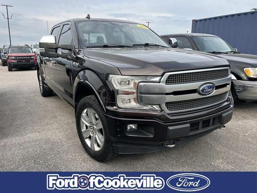 Red 2018 Ford F-150 Platinum